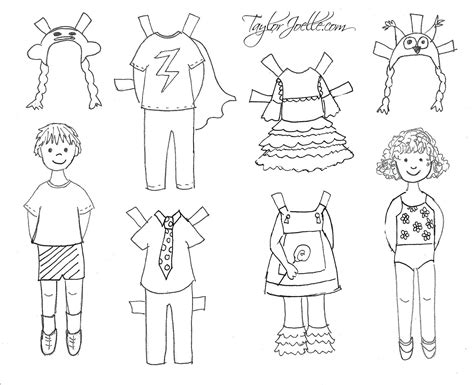 Printable paper doll coloring pages. Paper Doll Clothes Coloring Pages - Coloring Home