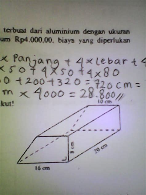Dan panjang sisi sejajarnya adalah 16 cm. Rumus Keliling Trapesium Siku Siku Brainly - Matematika Dasar