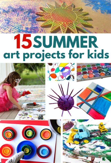 15 Summer Art Projects For Kids  No Time For Flash Cards