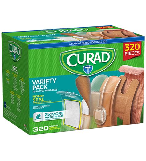 Bandage Variety Pack, Assorted Sizes, 320 count | Curad Bandages Official Site