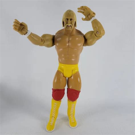 2003 Wwe Jakks Pacific Hulk Hogan Wrestling Action Figure With Red Knee Pads 7 21 99 Picclick