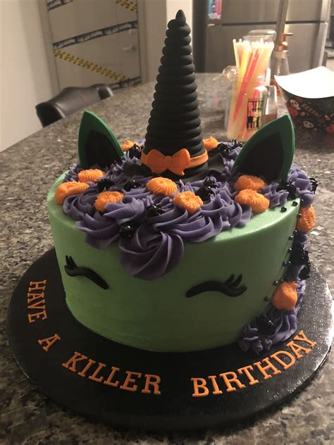 Halloween cake | Halloween cakes, Cake, Unicorn halloween