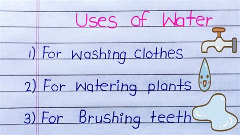 10 Uses Of Water Uses Of Water In English 10 Uses Of Water In