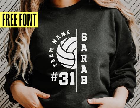 Volleyball Team Svg Personalized Template Volleyball Mom Png Volleyball Shirt Svg Cut File