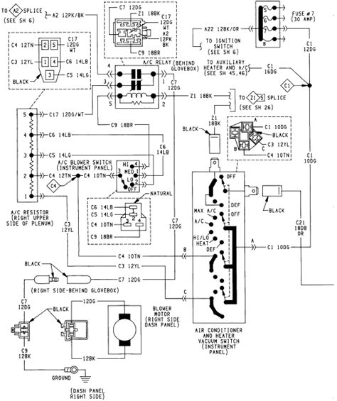 Instrument Panel Wiring Diagram 1994 Dodge Ram Truck dodge ram oem