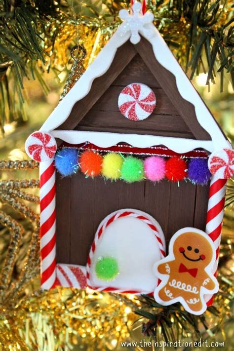 Gingerbread House Ornament Gingerbread House Craft House Ornaments