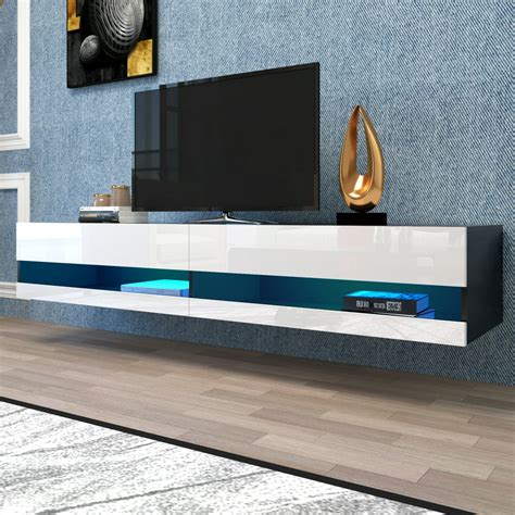 71 Inch Tv Stand Cabinet Wall Mounted Floating Television Stand Up To
