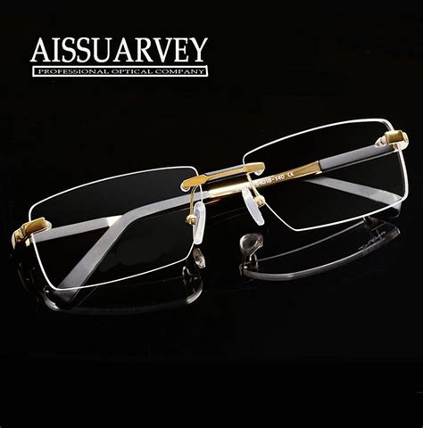 Metal Eyeglasses Rimless Oculos De Sol Fashion Brand Designer Eyeglasses Frame Mas Eyeglass