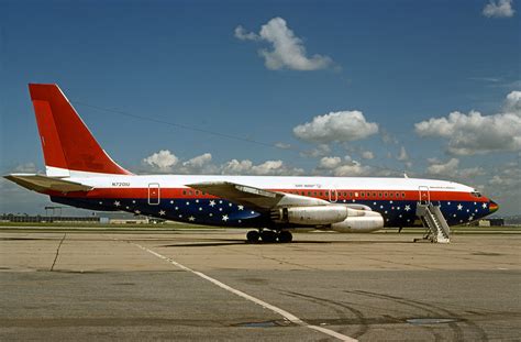 Aircrafts Airliner Airplane Boeing 720 Plane Transport Usa
