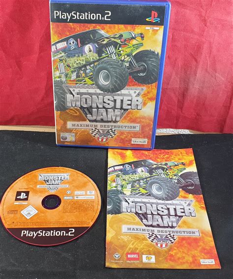Monster Jam Maximum Destruction Sony Playstation 2 Ps2 Game Retro
