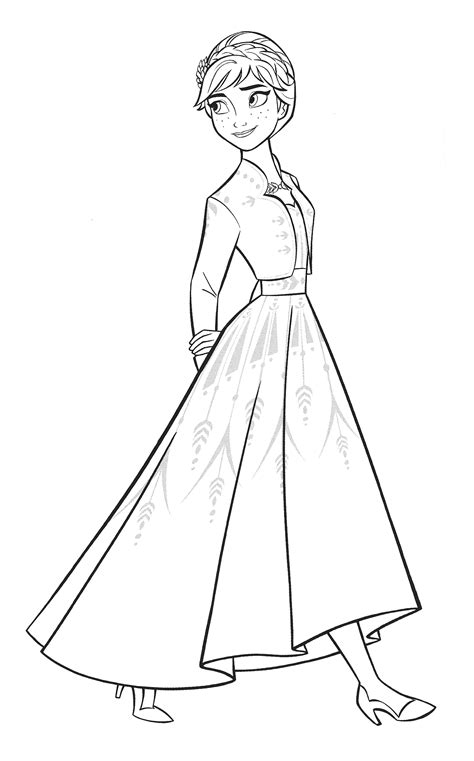 Print frozen 2 coloring pages for free and color our frozen 2 coloring! New Frozen 2 coloring pages with Anna - YouLoveIt.com