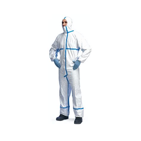 Tyvek Classic 600 Plus Model Cha5a White Coverall With Hood Dupont