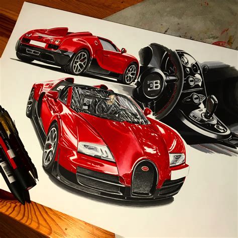 Realistic Car Drawings Page 16