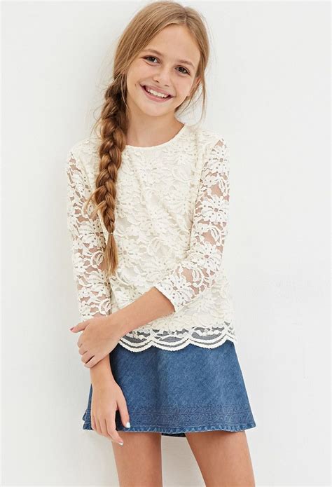 Girls Floral Lace Top Kids Forever 21 Girls 2000145375 Little