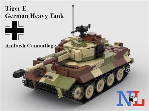 Lego Moc Ww2 Tiger E German Tank Ambush By Nlbricks Rebrickable