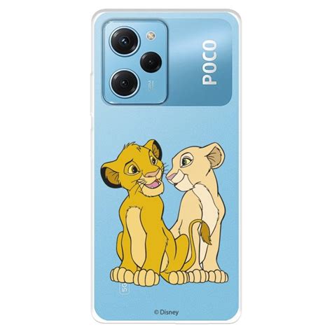 Capa Oficial Disney Simba E Nala Silhouette Para Xiaomi Poco X5 Pro 5g