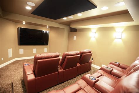 The basement is often neglected space in the house, and it offers so many opportunities. Basement Movie Theater - Craftsman - Basement - Baltimore ...