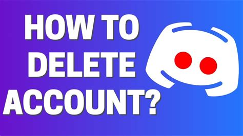 How To Delete Discord Account Youtube
