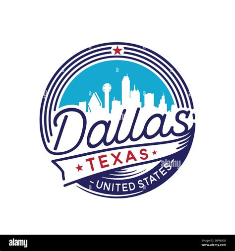 Dallas Texas logotype. City of Dallas vector design template Stock