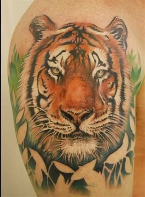 20 Best Tiger Face Tattoo Designs And Ideas PetPress Tiger Head