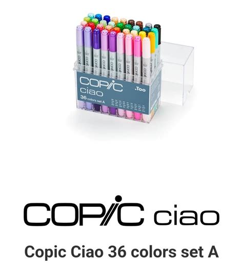 Copic Ciao 36a Colors Set Hobbies And Toys Stationery And Craft Craft