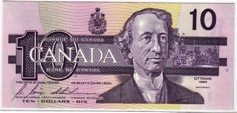 World Banknotes Canada P96 10 Dollars