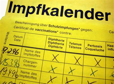 Sie sorgt dafür, dass der impfschutz viele jahre bestehen bleibt. Übersicht der Impfungen meines Babys - DieNanny.org