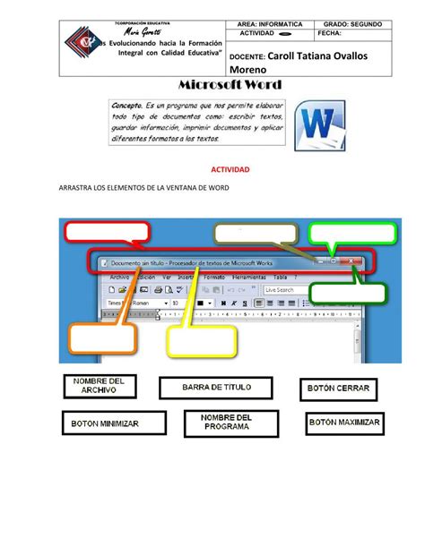 Ficha Online De Microsoft Word Para Segundo Puedes Hacer Los