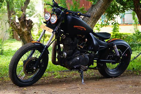 Technically electra 350 is far superior than the standard 350. Custom Royal Enfield Electra with Triumph Rocket III Like ...