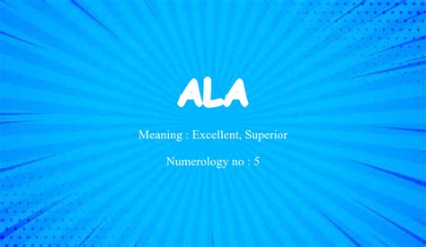 Ala Name Meaning