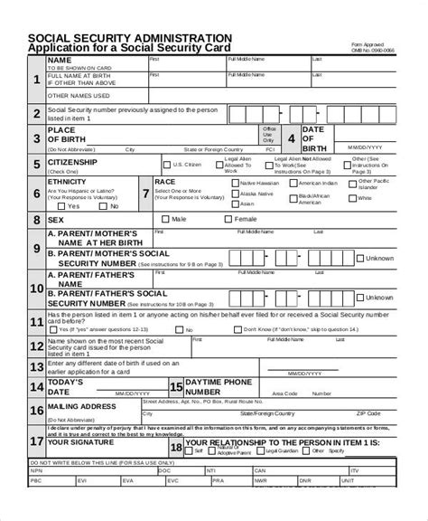 Get your social security card application done 100% accurately. FREE 55+ Printable Application Forms in MS Word | PDF