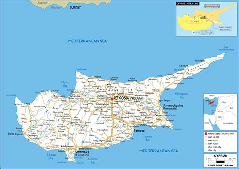 Cyprus Map Road Worldometer