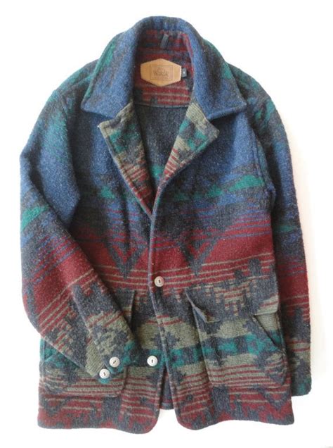 Navajo chief's blankets have been collected not only by other native americans before the united states. WOOLRICH Navajo Southwest Print Wool Blanket Coat/Jacket ...