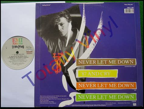 Totally Vinyl Records Bowie David Never Let Me Down Extended