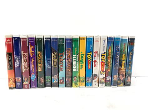 Lot Of 18 Disney Misc Vhs Movies