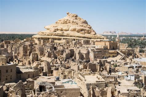Fortress Of Shali Schali The Old Town Of Siwa Oasis In Egypt Stock