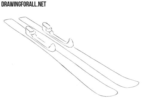 How To Draw Skis