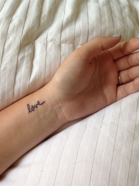 My Little Wrist Tattoo Of Love In My Mimi S Handwriting Got It With My Mom Wrist Tattoos