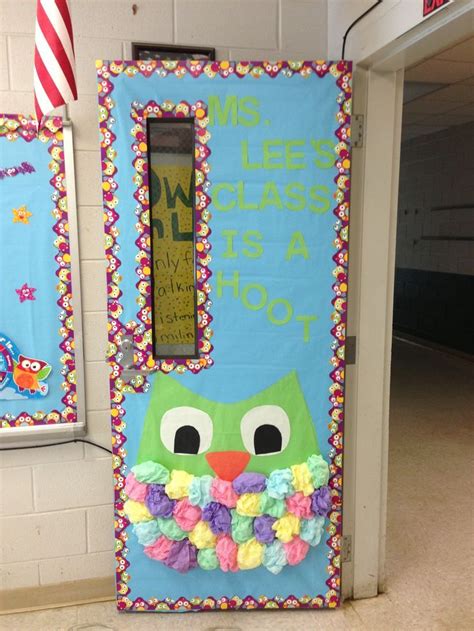 This was the perfect time to complete these activities since we were already learning about eggs that week. Owl themed classroom door. Megan Hanson might like this ...