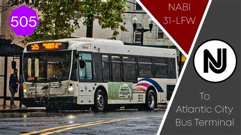 New Jersey Transit Onboard Nabi 31lfw On The 505 From Longport To