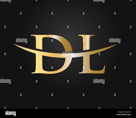 Initial Monogram Letter Dl Logo Design Vector Dl Logo Design Template