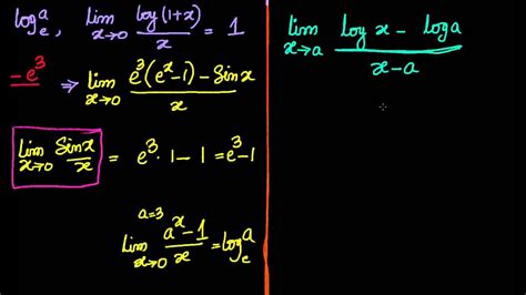 Calculus Limits Exponential And Logarithmic Functions Examples 2