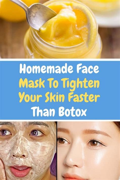Homemade Face Mask To Tighten Your Skin Faster Than Botox Health And