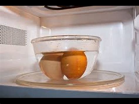 For six eggs, use a microwave safe bowl that you can fill with enough water to cover about 1/2 inch above the eggs. How to Make Hard Boil Eggs In Microwave - YouTube