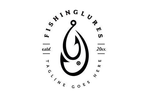 Fishing Lures Logo Icon Fish Logo Logo Design Template Graphic
