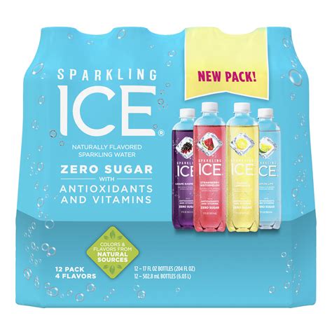 Sparkling Ice Variety Pack 17 Fl Oz 12 Count Grape Raspberry