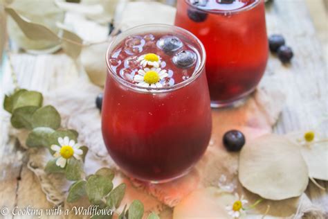 Blueberry Hibiscus Iced Tea Cooking With A Wallflower