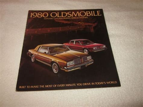 Vintage Oldsmobile Catalog Cutlass Cruiser Omega Starfire Dealer My