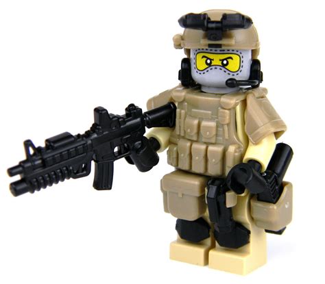 Army Special Forces Heavy Assault Commando With Guns Made With Real Lego R Mini Figure Parts