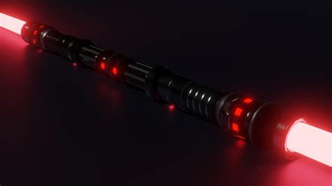 Red Double Lightsaber